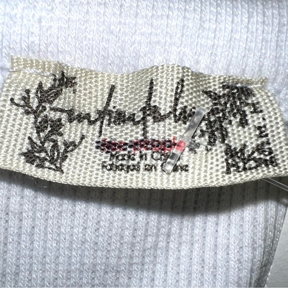 Intimately FP M white ribbed Brexley sleeveless tank thong bodysuit snap crotch - Picture 14 of 16